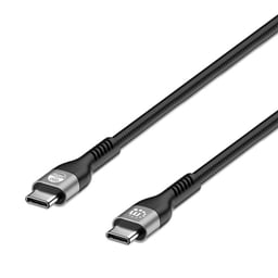 Cable USB-C A USB-C Manhattan 356367 De 2M/Macho-Macho/240W/Color Negro