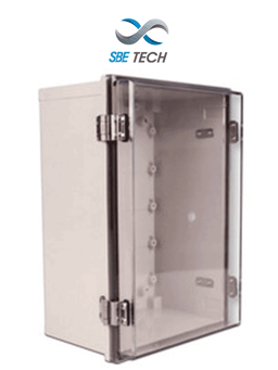 SBE Tech Gabinete de Plástico para Exteriores / 19 x 24cm / Gris