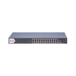 Switch HIKVISION DS-3E1526P-EI / M 24 Puertos 1000 Mbps PoE+ / Administrable / 1 Puerto 1000 Mbps Uplink / 1 Puerto SFP Uplink / Configuración Remota Desde HIK-PartnerPro / Modo Extendido Hasta 300 Metros / 230W