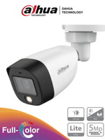 Camara Bullet Dahua HAC-HFW1509C-LED-28 Full Color 5MP/ Lente de 2.8MM/ 112° de Apertura/ Leds para 20 MTS/ WDR de 120 DB/ STARLIGHT/ IP67