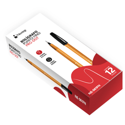 Caja Con 12 Piezas de Bolígrafos Nextep NE-061FN de 0.6 mm/Punto Fino/Negro