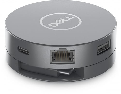 Adaptador Multipuerto Dell 470-AFJI, USB-C, USB-A, HDMI, RJ45, DP 6 En 1 DA305