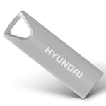 Memoria USB 2.0 16GB Hyundai, Color Plata, U2BK/16G