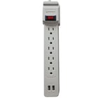 Supresor de Picos Koblenz SS-550 5 Puertos Aterrizados/ 2 Puertos USB Blanco, 00-5333-00-0