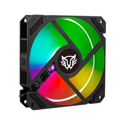 Ventilador Balam Rush BR-937962 Eolox Blaze EX70K ARGB, 120mm, 1200RPM, color negro, 3 piezas
