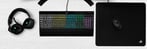 Kit Gamer 4 en 1 Corsair Teclado K55 RGB Pro, Mouse Harpoon RGB Pro, Mousepad MM100 y Audifonos HS50 Pro Alambrico/ USB/ Color Negro, CH-9226A65-SP