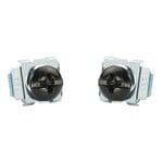 Kit de 100 Tornillos y 100 Tuercas Enjauladas #12-24 Panduit CNWS1224-C, Uso en Gabinetes o Racks con Rieles con Orificios Cuadrados