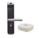 Kit de HUB con Cerradura con Manija YMF40A Codigo, Biometria y Apertura Smartphone, MX89367