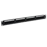 Panel de parcheo Condunet CAT6 19", 24 puertos