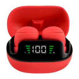 Audifonos Inalambricos TWS Mini Tiny Beats Bluetooth Perfect Choice PC-117087 USB-C, Rojo