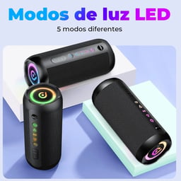 Bocina Portatil Inalambrica S7-1 / K13 Con Bluetooth / USB / Negro / IPX6 / 3600MAH / 5V / RGB / S7-1