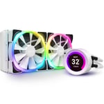 Enfriamiento Liquido NZXT Kraken Z53 RGB/ 2X120MM/ 1500RPM/ Blanco, RL-KRZ53-RW