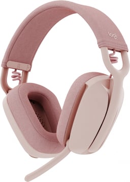 Diadema Audifono Con Microfono Inalambrica Logitech Zone Vibe 100 Color Rosa, 981-001223