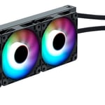 Enfriamiento Liquido Naceb NA-0616 Glaciar 360, 3X 120MM, 800-1800RPM, RGB, Negro