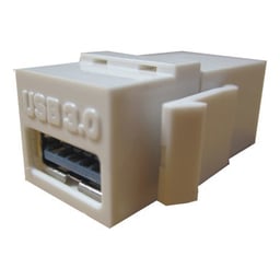 Jack USB Cople V3.0 BROBOTIX 065630/Hembra-Hembra/Color Blanco