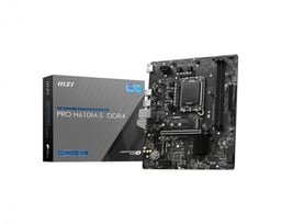 Tarjeta Madre MSI Pro H610M-S DDR4 Socket LGA 1700/2XDDR4/HDMI/PCI-E 4.0/MATX
