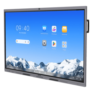 Pantalla Interactiva 65" Hikvision DS-D5C65RB/B2L(EDLA) con Android 16/Asistentes IA/Google Suite Preinstalado/Certificación EDLA/Cámara Web 8MPX/Bocinas Integradas/HDMI/VGA/Incluye 2 Lápices para Escribir