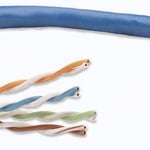 Bobina de Cable UTP CAT6 Solida Color Azul 305 Metros Intellinet 705059