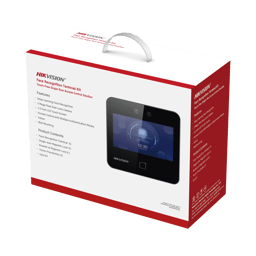 Kit de Control de Acceso Hikvision DS-KAS343 Lector de Rostros, QRS y Tarjetas/1,500 Rostros/Compatible Con APP Hikconnect/Incluye Electroiman Boton de Salida y Montajes Z y L Para Iman