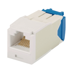 Conector jack RJ45 estilo TG Panduit CJ6X88TGWH/MINI-COM/ categoria 6ª de 8 posiciones y 8 cables color blanco