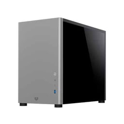 Gabinete Gamer Balam Rush Eris Special GI985 / Mini Torre / Max MB M-ATX / Laterales Cristal + Frente Solido + Full Color Box / Gris / BR-935371