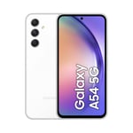 Smartphone Samsung A54/5G/6.4"/ 128GB/ 8G Camara 50P+12MP+5MP/ 32MP Octacore Android 13/ Color Blanco, SM-A546BZWDEUB
