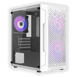 Gabinete Balam Rush BR-936125 Artic GI725 Con Ventana, Midi-Tower, Micro-ATX/Mini-ITX, USB 3.0/2.0, Sin Fuente, 3 Ventiladores RGB Instalados, Blanco