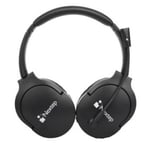 Diadema audífono con micrófono inalámbrica Nextep NE-424 Bluetooth color negro, recargable