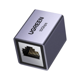 Acoplador STP 10GBPS, Blindado, Ugreen 15117, Compatibilidad Con CAT8 CAT7 CAT6 CAT5E, Hasta 100 MTS, Extensor de Cable Ethernet RJ45