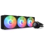 Enfriamiento Liquido NZXT Kraken 360 RL-KR360-B1/ 3X120MM/ 500-1800RPM/ RGB/ Negro