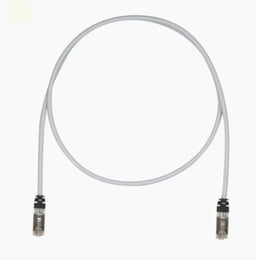 Cable Patch Cord CAT6A Panduit Blindado S/FTP, CM/LS0H, 5FT, Color Gris, STP6X5IG