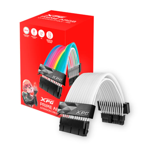Cable de Extension para MB XPG Adata ARGBXCABLE-MB-BKCWW 24 Pines LED ARGB 16 AWG