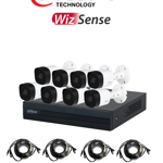 Kit de 8 Canales Dahua KITXVR1B08- I+8-B2A21 2MP/ con SMD Plus/ 1080Lite Wizsense/ H.265+