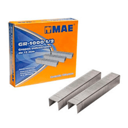 Caja C/1000 Piezas Grapas MAE GR-1000 #1/2 13MM/Uso Pesado 1/2