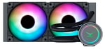 Enfriamiento Liquido Naceb NA-0615 Glaciar 240, 2X 120MM, 800-2800RPM, RGB, Negro