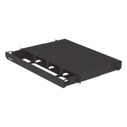 Panel de Distribución de Fibra Óptica Panduit FRE1UBL/Acepta 4 Placas FAP o FMP/Bandeja Deslizable/96 Fibras/Negro