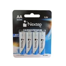 Baterías Recargables Nextep NE-280C "AA"/Alcalinas LR6/1.5 V/Con 4 Piezas