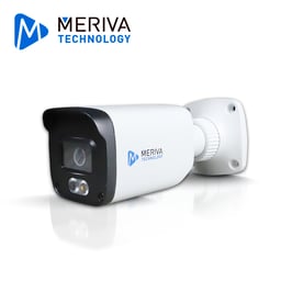 Camara Bullet HD Meriva MDL-2202A 2MPX/Lente 2.8MM/AHD/TVI/CVI/IR 20-30M/IP67/Metalica/12 VCD/COC/Microfono Integrado/Audio Por Coaxial o UTP/Imagen a Color 24/7