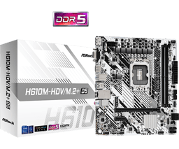 Motherboard ASRock H610M-HDV/M.2+ D5 LGA1700 DDR5 Micro ATX