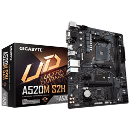 Tarjeta Madre Gigabyte A520M S2H Socket AM4/ HDMI/ DDR4/ 64GB/ Micro ATX/ 3 SATA/ AMD/ USB