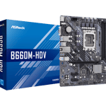 Tarjeta Madre Asrock B660M-HDV Micro/ PCIE 3.0/ DDR4/ HDMI/ 5066MHZ OC/ B660M-HDV/ Soporta 12-13TH Gen Intel Coretm