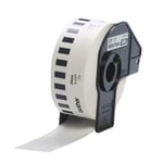 Cinta de papel Brother DK2210 29mmx30.48m negro sobre blanco