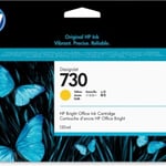 Cartucho de Tinta HP 730 Amarillo 130ML, P2V64A