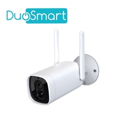 Camara Inteligente Inalambrica Duosmart E41 3MPX/WIFI 2.4 GHZ/MicroSD de Hasta 128GB/Audio Bidireccional/Grabacion Por Deteccion de Movimiento/Con Bateria Recargable Integrada