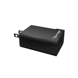 Cargador de pared con 1 puerto USB negro Vorago, AU-302-BK