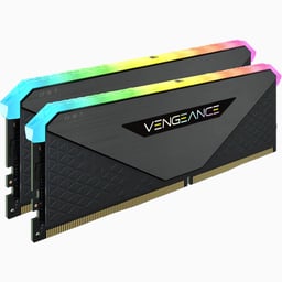 Memoria DDR4 16GB (2X8GB) 3600MHZ Corsair Vengeance RGB RT Negro, CMN16GX4M2Z3600C18
