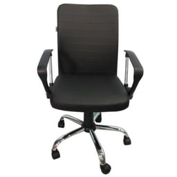Silla Ejecutiva Nextep NE-650R Altura Ajustable, Reclinable, Polipiel, Base Giratoria, Negro