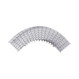 Curva Pre-Fabricada Horizontal 90° Charofil CH-C90-54/200EZ Medidas de 54MM de Peralte/200MM Ancho/Acabado Electrozincado