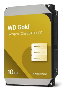 Disco Duro Interno 10TB WD Gold WD103KRYZ 3.5"/SATA III/7200RPM/24X7/Para Servidor