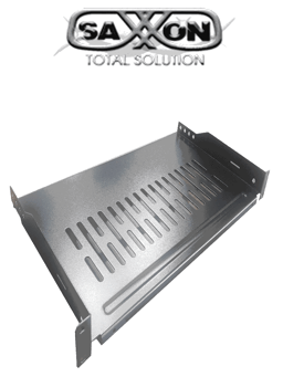 Charola Ventilada Para Gabinete y Rack Saxxon 70140101 19 Pulgadas de Ancho X 10 de Profundidad/ 1 UR/ Soporta Hasta 10 KG